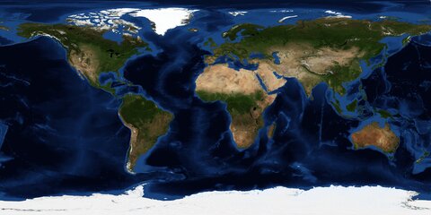 Earth surface map